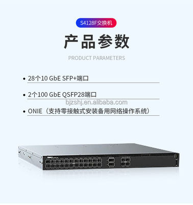 Transferência de dados Dell EMC S4128F-ON Switch de rede com capacidade não bloqueadora de 598 Gbps