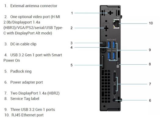 Dell OptiPlex 5000 Micro Form Factor Desktop PC Mini Computador 5000mff i5-12500T 8GB