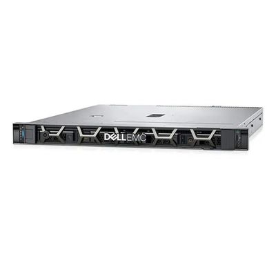 1U Form Factor Dell Poweredge R250 Xeon E-2314 Rack Server com 450W de alimentação