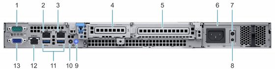 Servidor rack original Dell 1U PowerEdge R240 R250 R350 R440 com Intel Xeon E-2226G