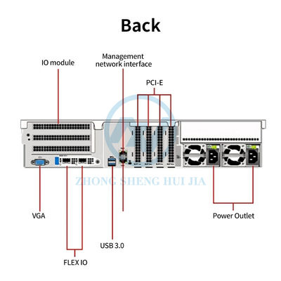 900W Fornecimento de energia xFusion 2288H V6 Servidor 2U Rack Servidor 2288HV6 Moldes privados NO Servidor