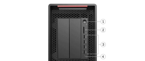 16GB DDR4 Memória 1000W Fornecimento de energia Lenovo ThinkStation P720 Estação de trabalho para negócios