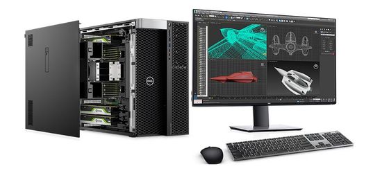 DELL T7920 Precision Tower Workstation Xeon Gold 5122 3.6GHz Estação de trabalho profissional