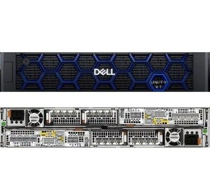 Dell EMC Unity XT380 4x1.2TB Network Storage 2U Rack Server com alimentação de 580W