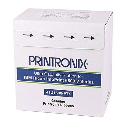 Printronix 41U1680-PTX Dupla Faixa de Bobina 6-Pack Preto ASIN B016GNX96G Pronto para Envio