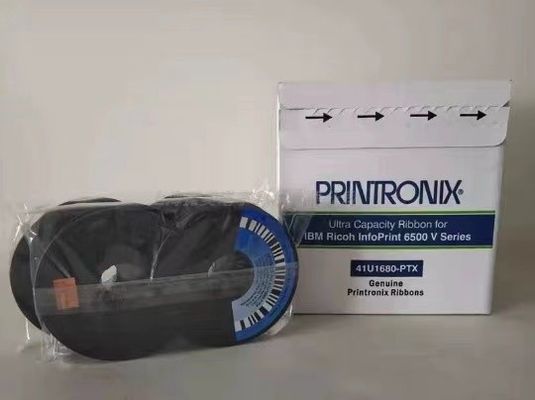 Printronix 41U1680-PTX Dupla Faixa de Bobina 6-Pack Preto ASIN B016GNX96G Pronto para Envio