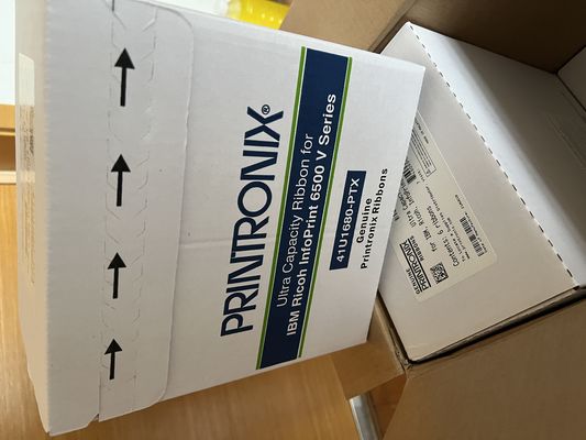 Printronix 41U1680-PTX Dupla Faixa de Bobina 6-Pack Preto ASIN B016GNX96G Pronto para Envio