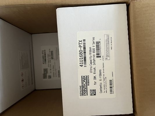 Printronix 41U1680-PTX Dupla Faixa de Bobina 6-Pack Preto ASIN B016GNX96G Pronto para Envio