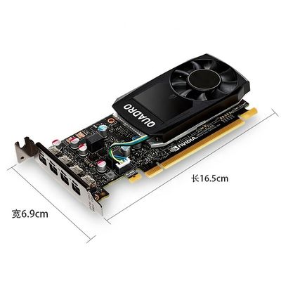 PCI Express 3.0 16X NVIDIA QUADRO P1000 Mini Display Port Outputs para Profissionais