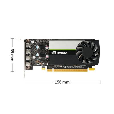 Fener Cooler NVIDIA T1000 4G GDDR6 GPU Interface de memória de 128 bits PCI Express 3.0 x 16