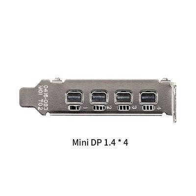 Cartões gráficos Nvidia T600 4GB GDDR6 com Core Clock de 1201 MHz e Clock de Memória de 4GB