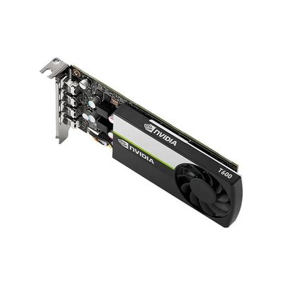 Cartões gráficos Nvidia T600 4GB GDDR6 com Core Clock de 1201 MHz e Clock de Memória de 4GB