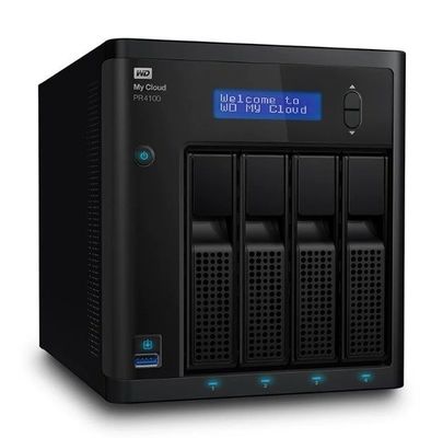 WD Western Data My Cloud Pro PR4100 NAS Rede de armazenamento de 4 discos WDBNFA0000NBK Alta capacidade