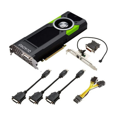 PCI EXPRESS Tipo de interface NVIDIA QUADRO P5000 16G GDDR5 Cartão gráfico profissional